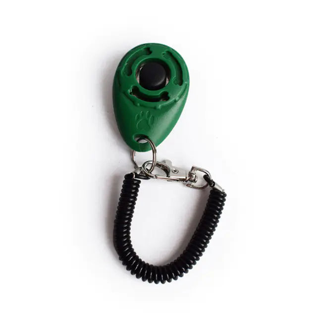 Einstellbarer Hundetrainings-Clicker mit Schlüsselanhänger-Gurt 