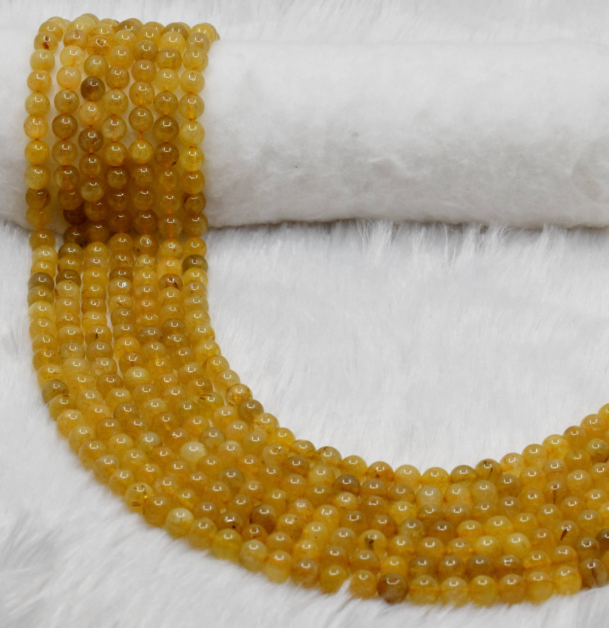 Golden Rutile AAA Grade 6mm, 8mm, 10mm Round Beads