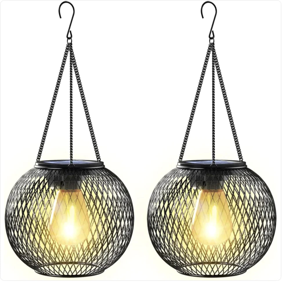 Modern Solar-Powered Hanging Garden Lamp - 888