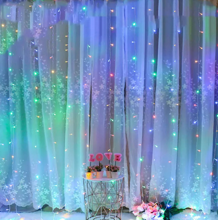 3x3 Meters 300 Solar Curtain Light - 888