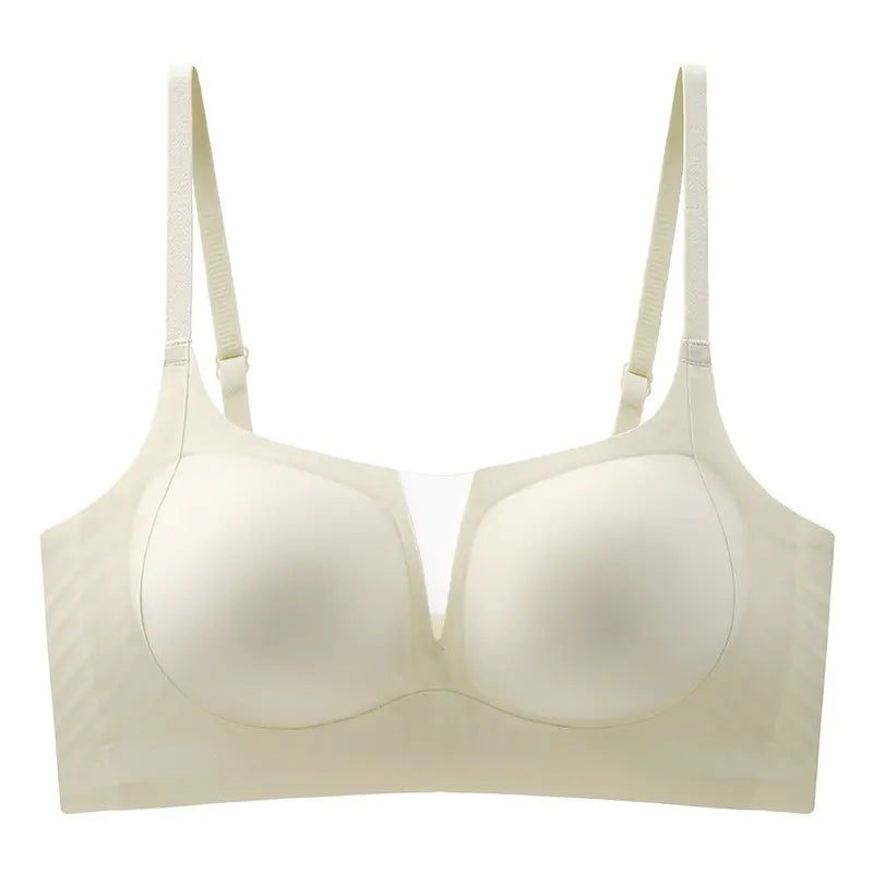 Jelly Soft Support Deep V Wireless Breathable Bra - Lingerie