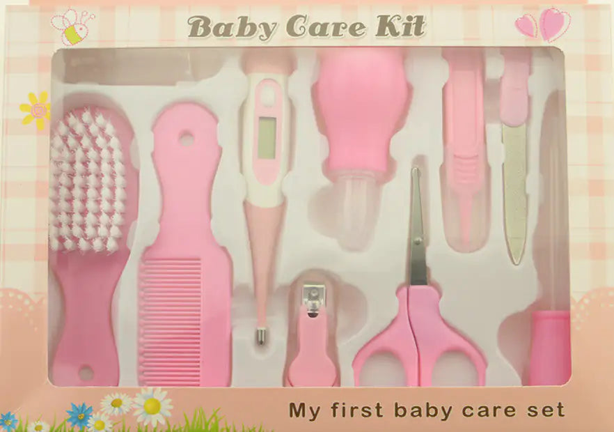 Thermometer für Mutter und Kind, Fütterung, Nasenpflege, 10-teiliges Set, Baby-Maniküre-Klemme, Nagelknipser-Set