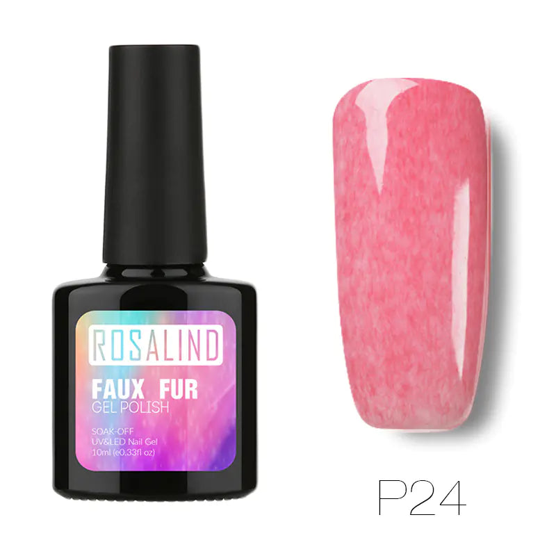 10ML Nail Polish with Faux Fur Finish for Nail Art