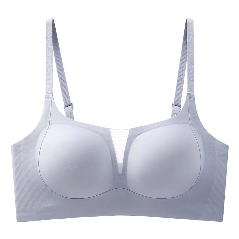 Jelly Soft Support Deep V Wireless Breathable Bra - Lingerie