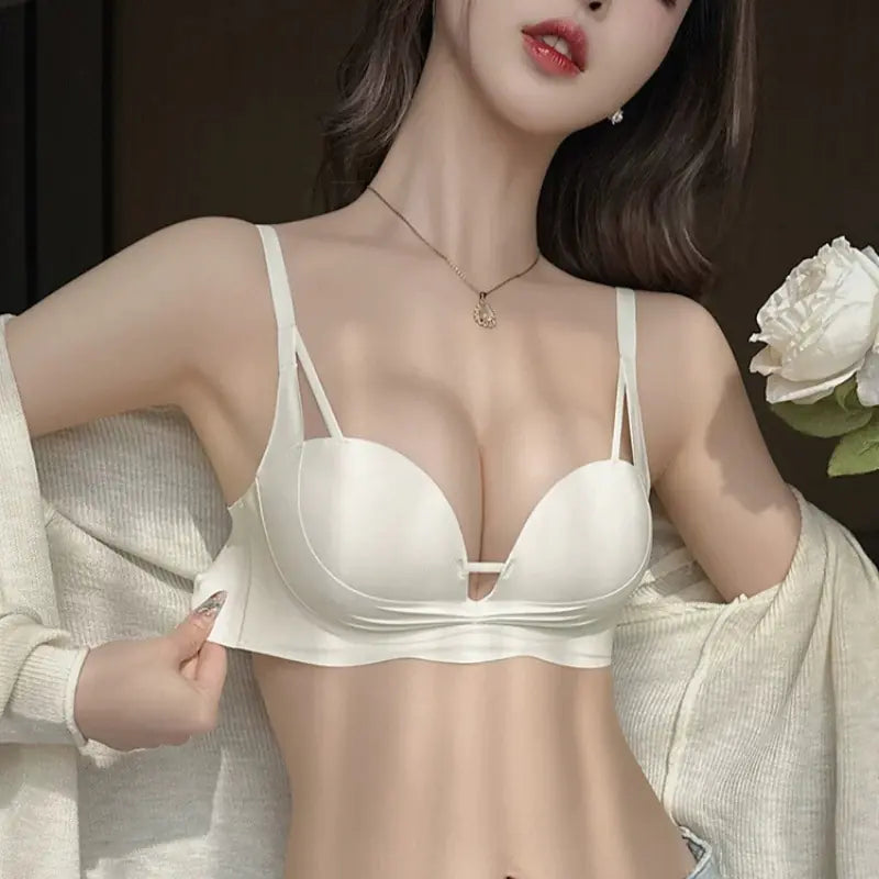 Seamless Women's Comfort Bra Set for Small Busts - Lingerie