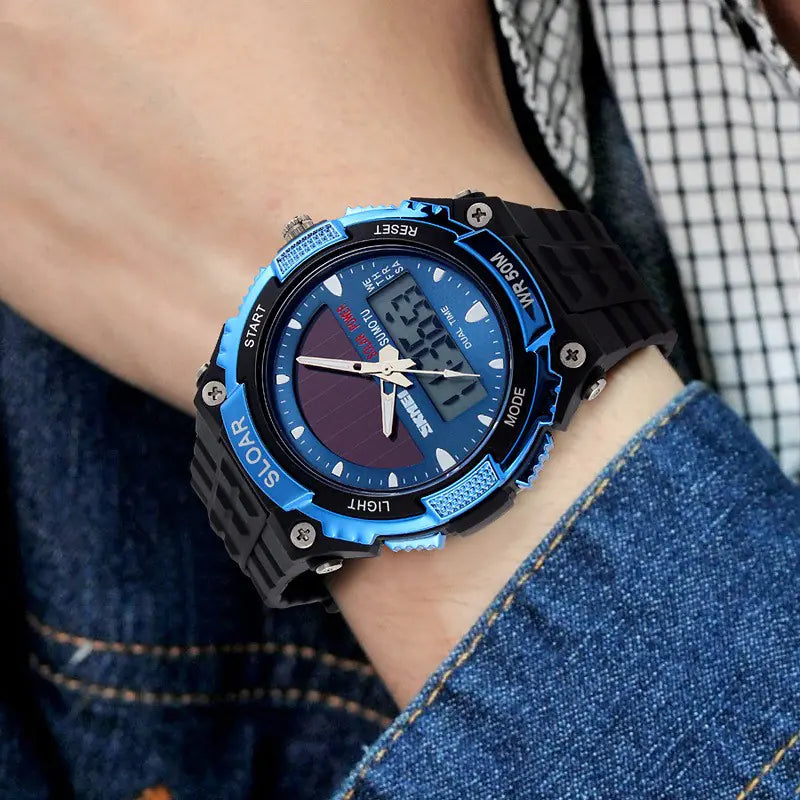 Men's Waterproof Solar Electronic Fashion Watch - 888