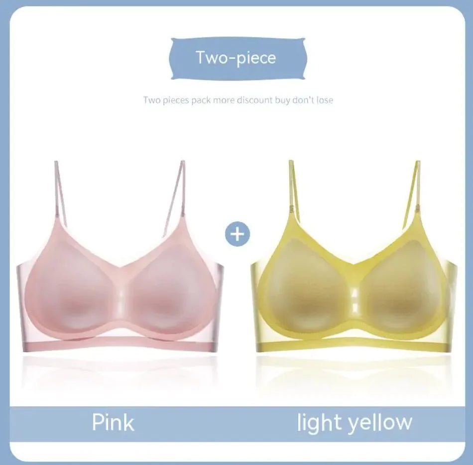 Ultra-Thin Gauze Beauty Back Sling Bra - Lingerie