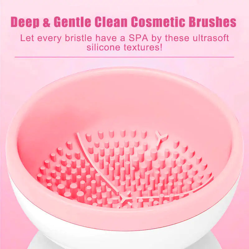 Portable USB Makeup Brush Cleaner Machine Electric Cosmetic Brush Cleaning Washing Tools Automatic Clean Makeup Brushes- US seller