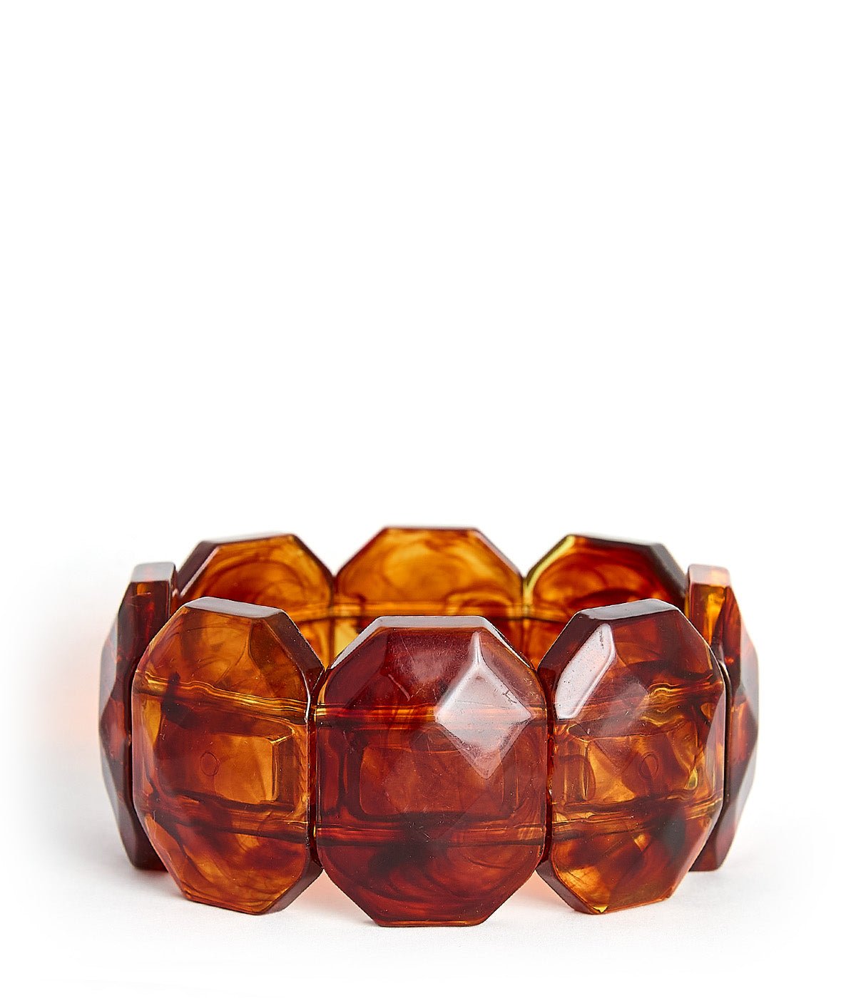 Esme Acrylic Stretchy Cuff Bracelet