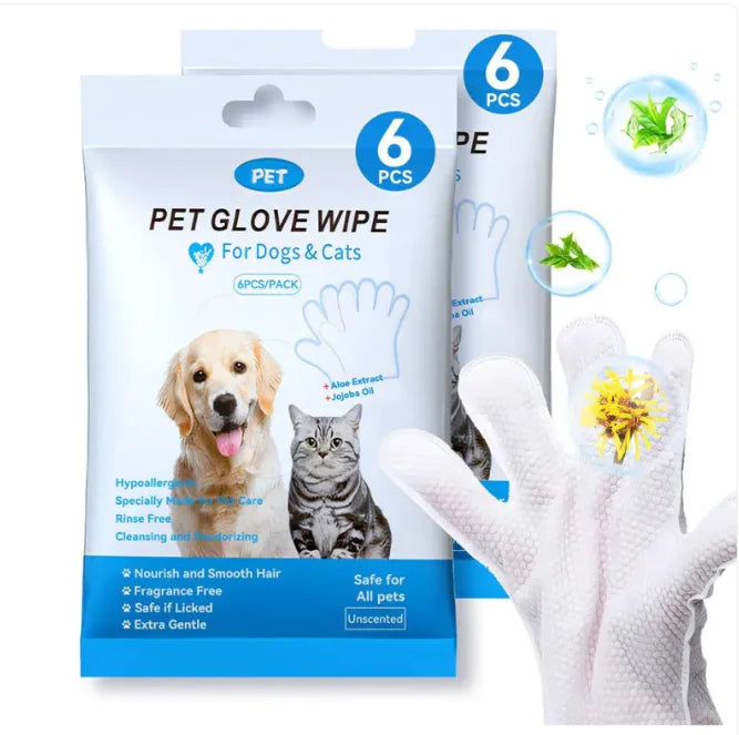 Pet Cleaning Gloves & Wipes - 888