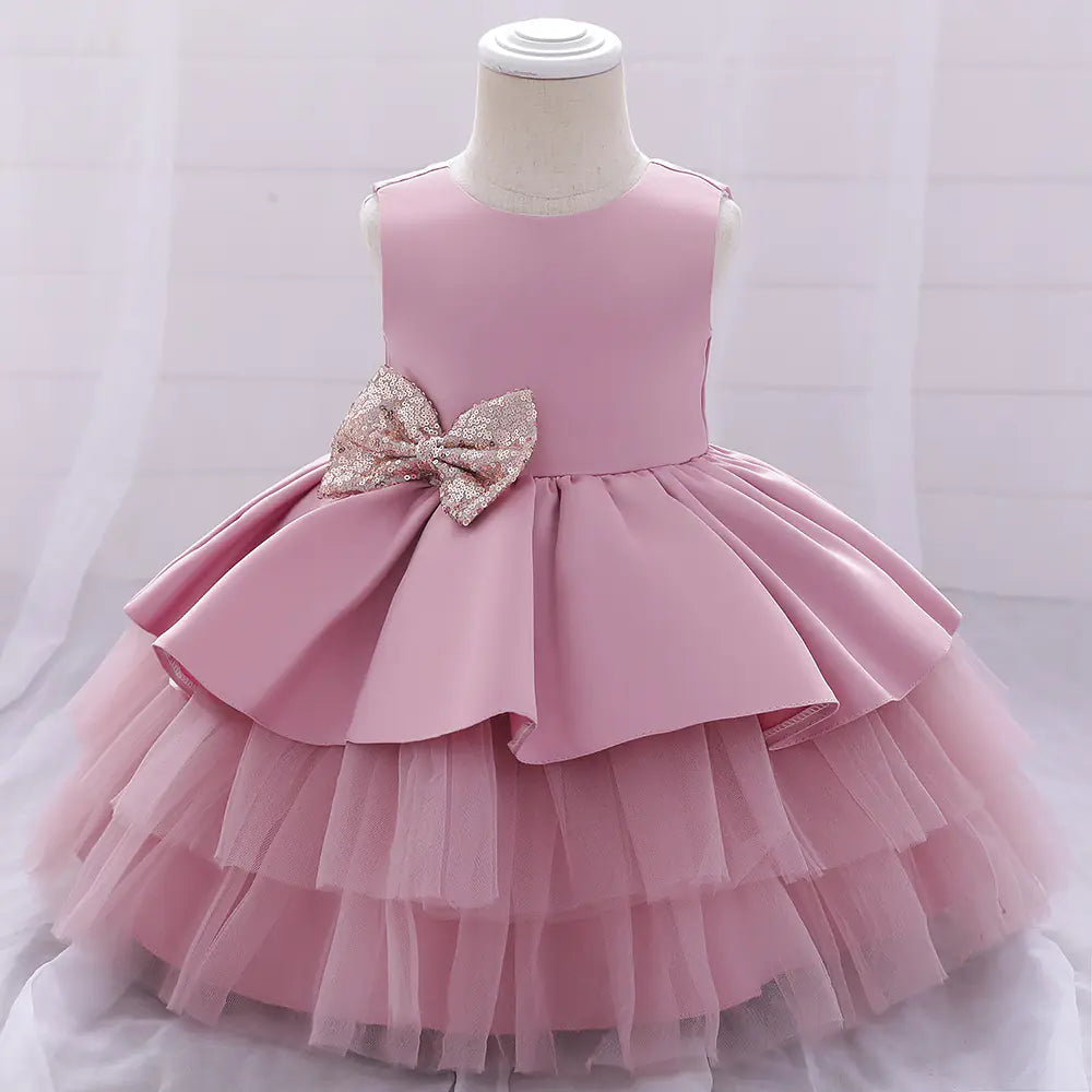 Cute Girl Lace Bow Tutu Skirt for Baby Princess Dress  - 888