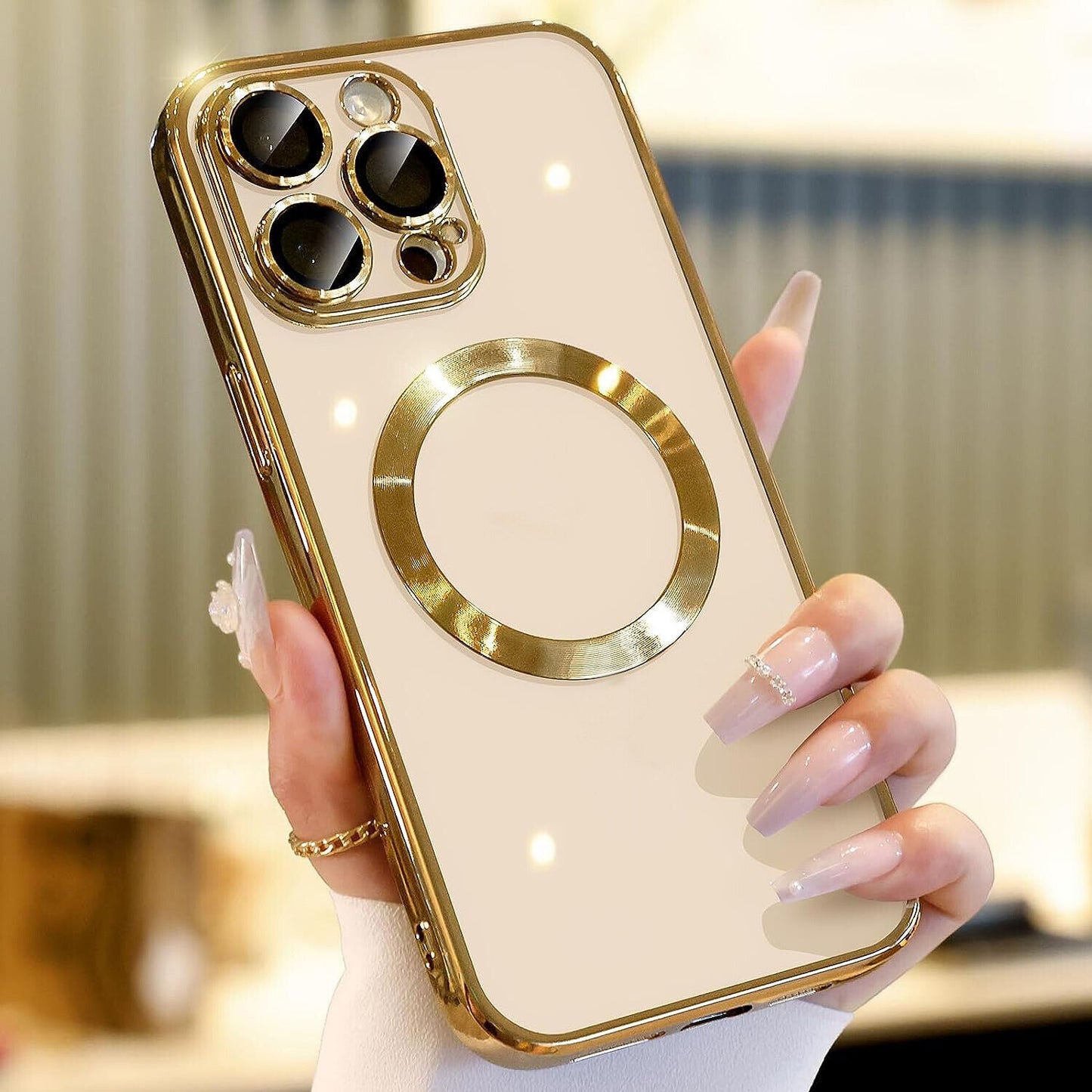 For Apple iPhone 14 13 12 11 Pro Max Case Mag Safe Magnetic Camera Lens Cover - Us seller