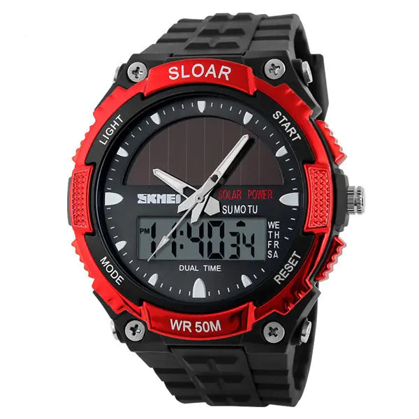 Men's Waterproof Solar Electronic Fashion Watch - 888