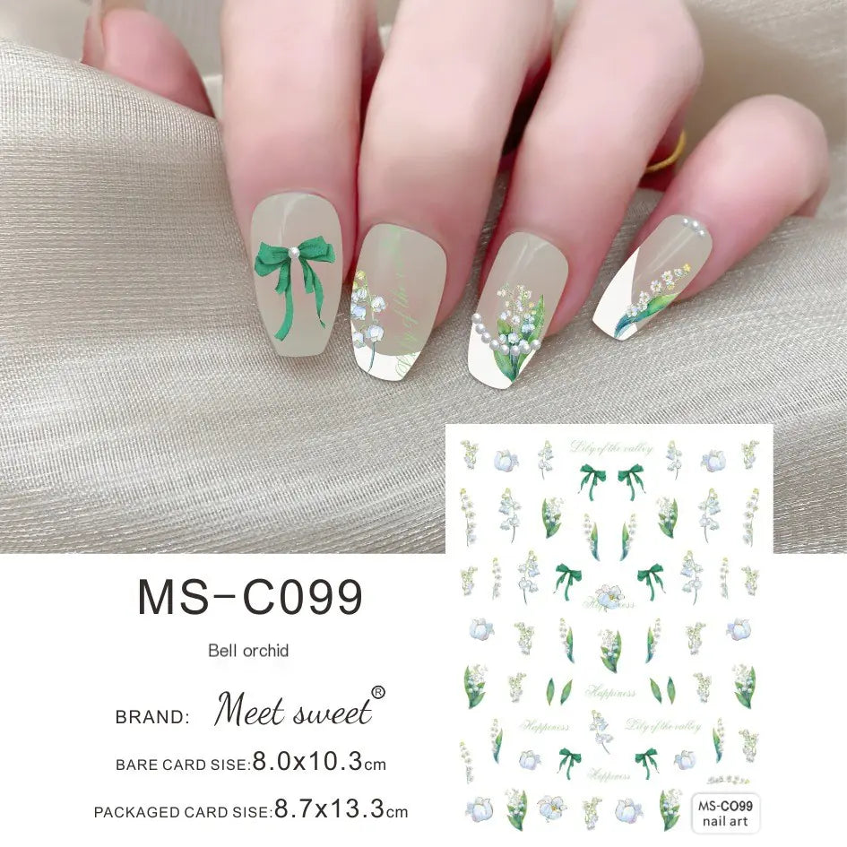 MEET SWEET Spring Summer Nail Art Stickers Wholesale