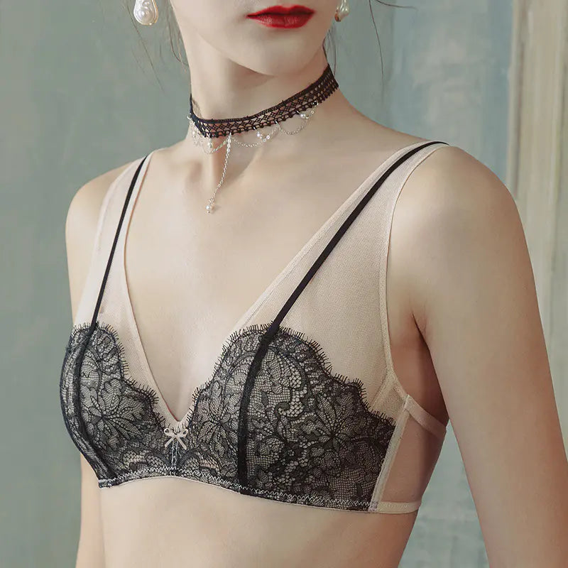 Bothyoung Lace Bralette Set for Small Busts - Lingerie