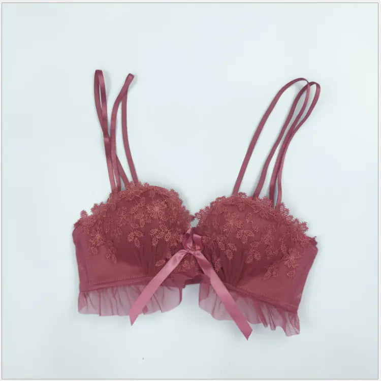 Lace Wireless Bra with Adjustable Straps for Women - Lingerie