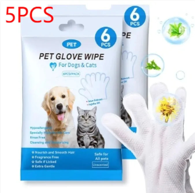 Pet Cleaning Gloves & Wipes - 888
