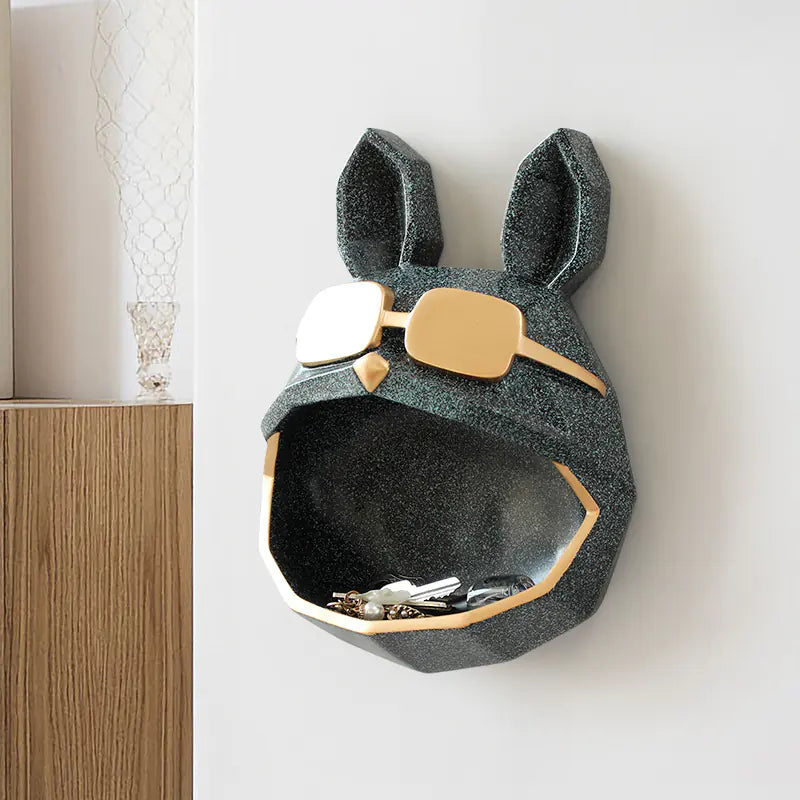 Nordic Style Wall-Mounted Dog Storage Box Decor