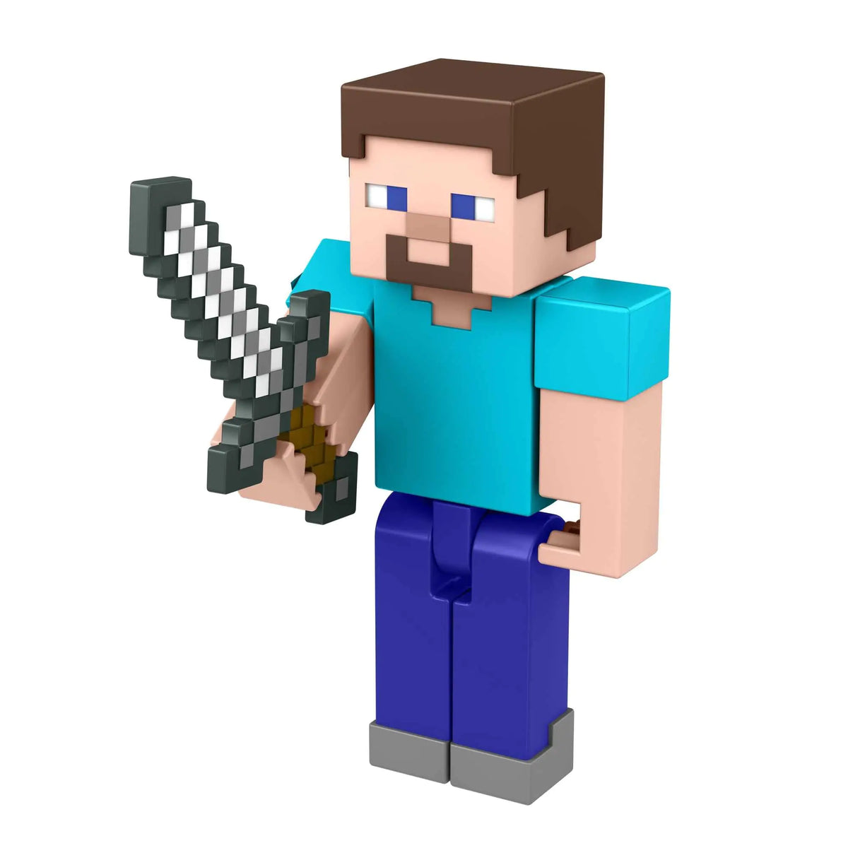 Minecraft Steve Action Figure 3.25-in with 1 Build-a-Portal Piece & 1 Accessory Building Toy Inspired by Video Game Collectible Gift for Fans & Kids Ages 6 Years & Older - US seller