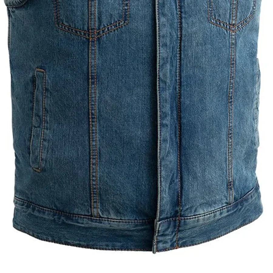 Havoc Men's Denim Motorcycle Vest