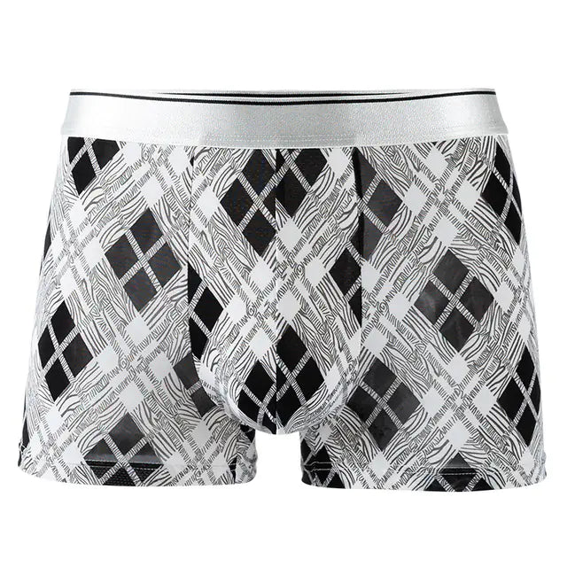 Men's Ice Silk Boxers - Comfortable and Breathable - Lingerie