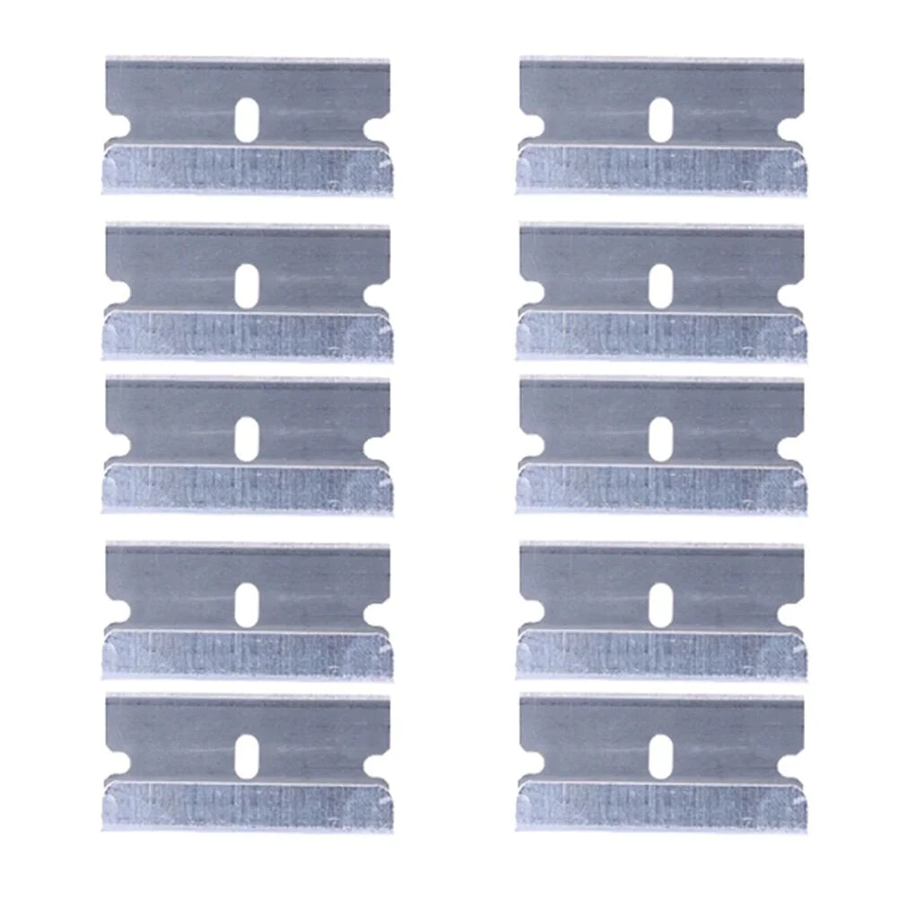100 PCS Razor Blades Single Edge Extra Sharp Heat Treated Safety Knife Scrapers