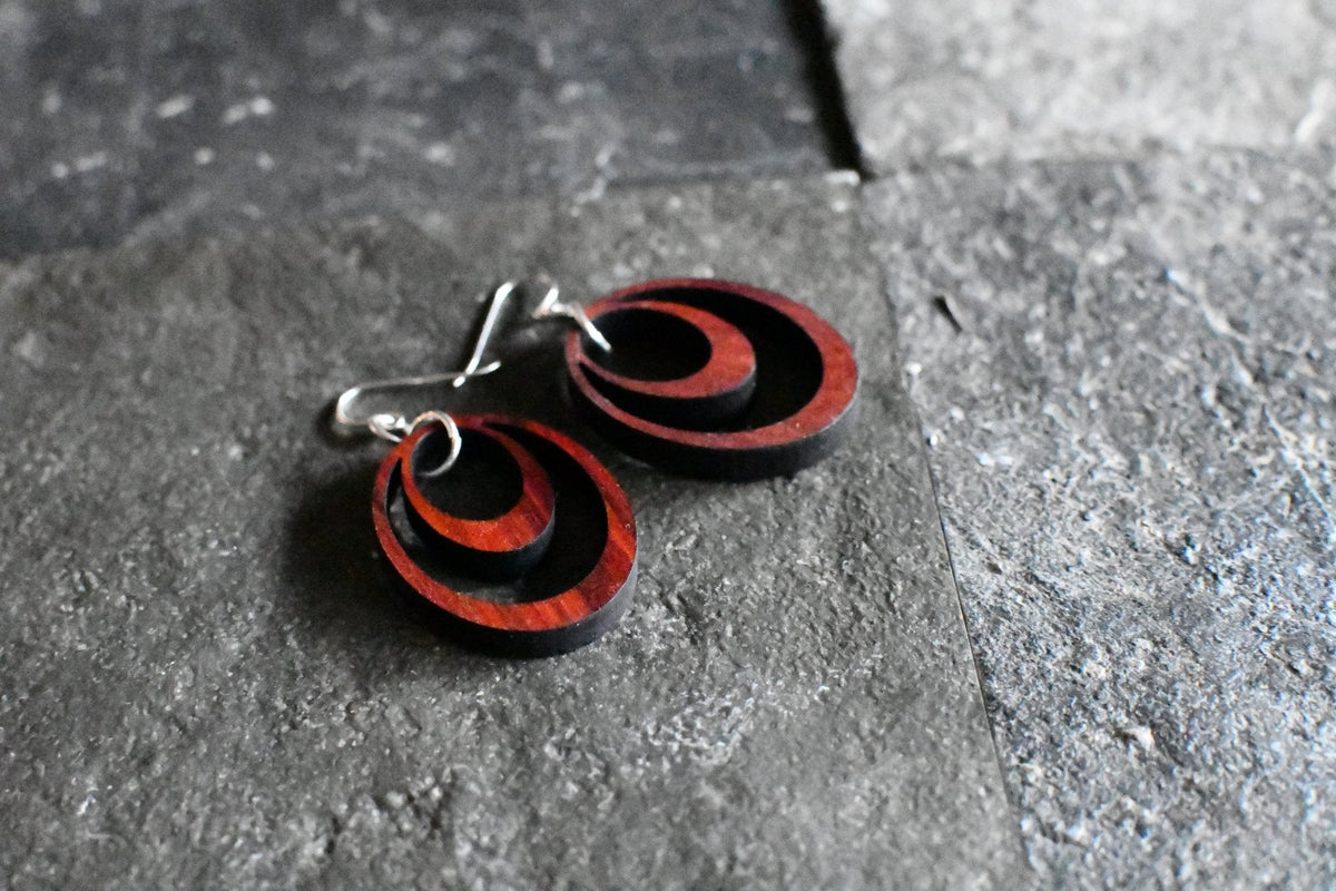 Wooden Hoop Earrings – Lightweight & Natural