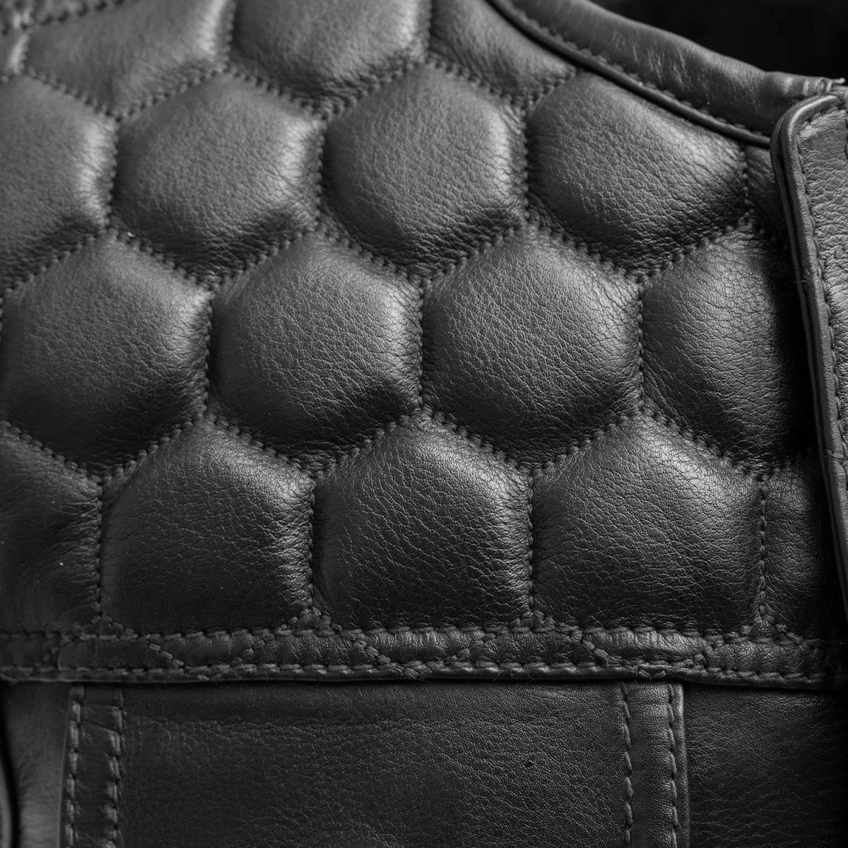 Hornet Men's Club Style Leather Vest
