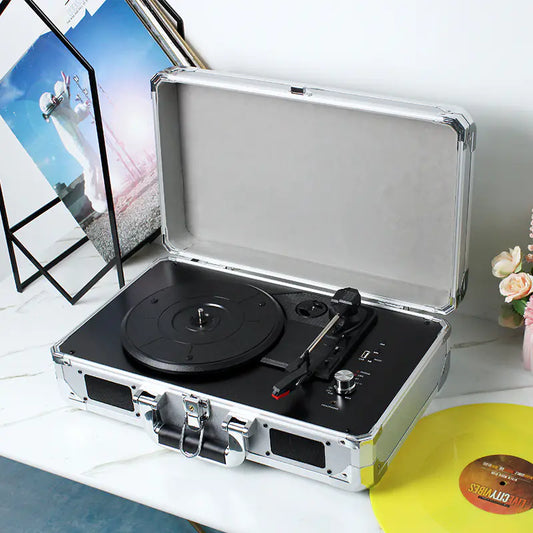 Vintage Bluetooth Record Player with USB Playback