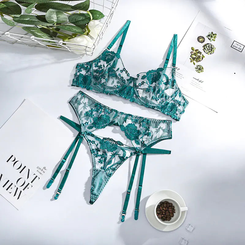 Summer Lace Mesh Lingerie Set for Nightclubs
