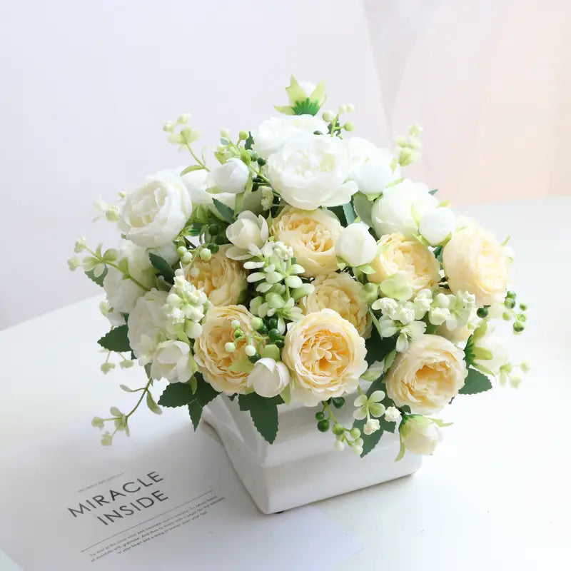 5 Heads Artificial Peony Simulation Flower Decoration