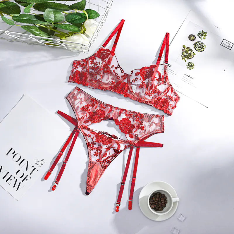 Summer Lace Mesh Lingerie Set for Nightclubs