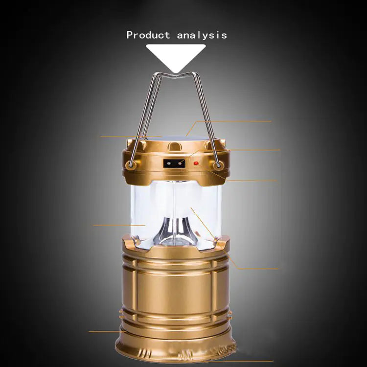 New Solar Multi-Functional Camping Lantern with Charger - 888