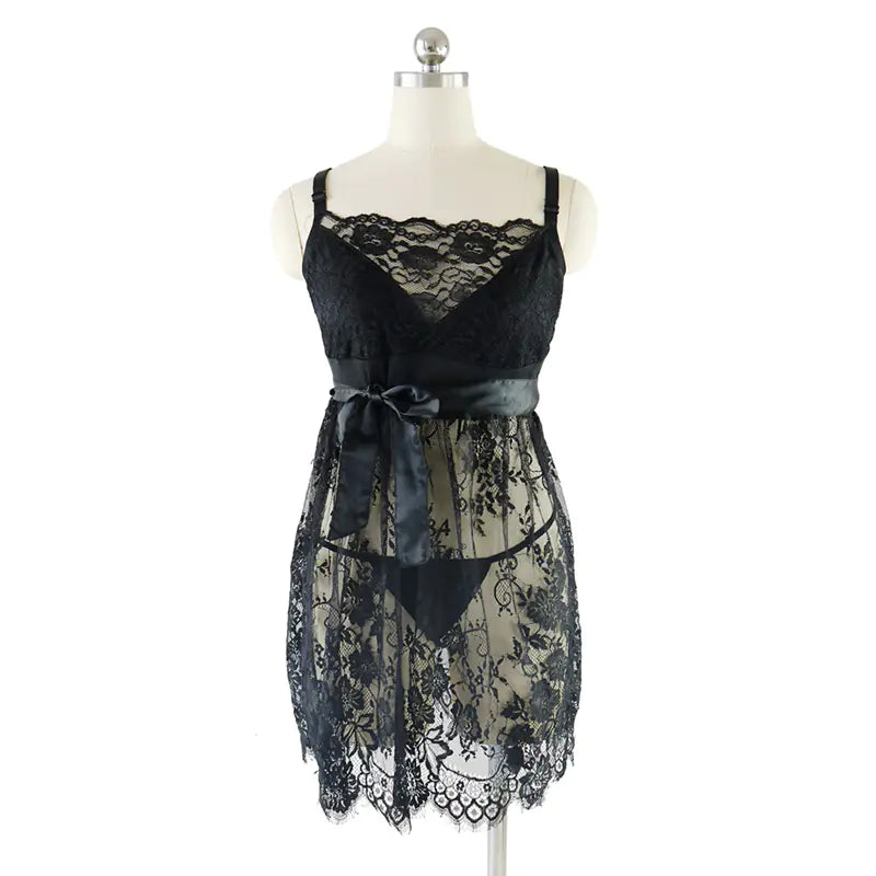 Plus Size Lace Nightgown Sleepwear for Women - Lingerie