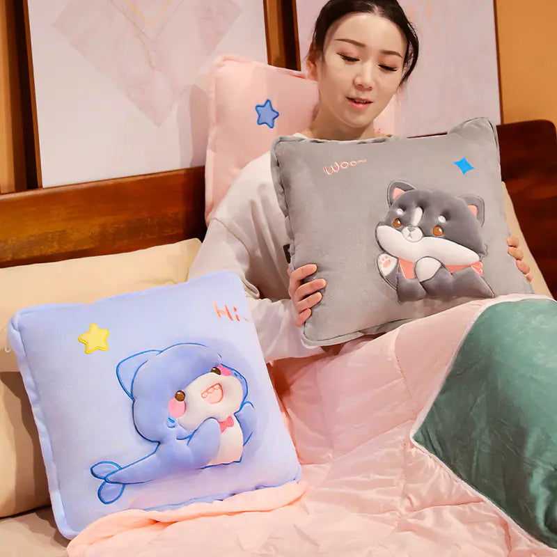 2-in-1 Three-Dimensional Pillow Quilt
