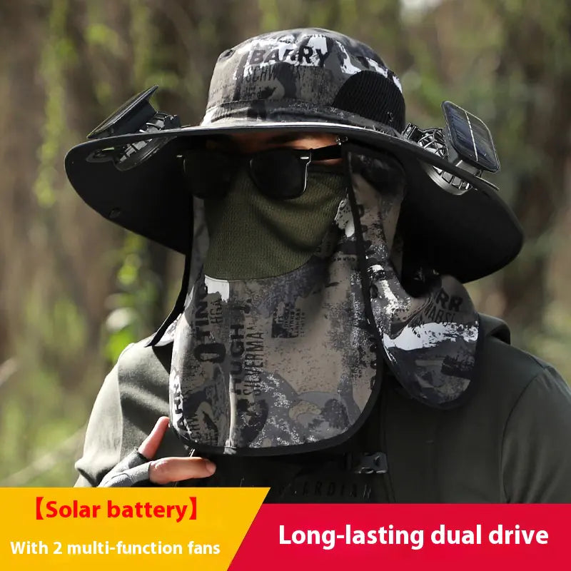 Solar Fan Outdoor Sun Hat - 888