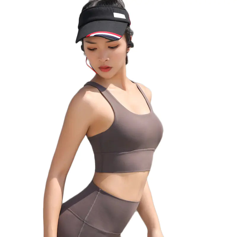 Cross-Back Yoga Sports Bra for Beautiful Back Design - Lingerie