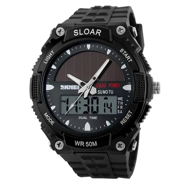 Men's Waterproof Solar Electronic Fashion Watch - 888