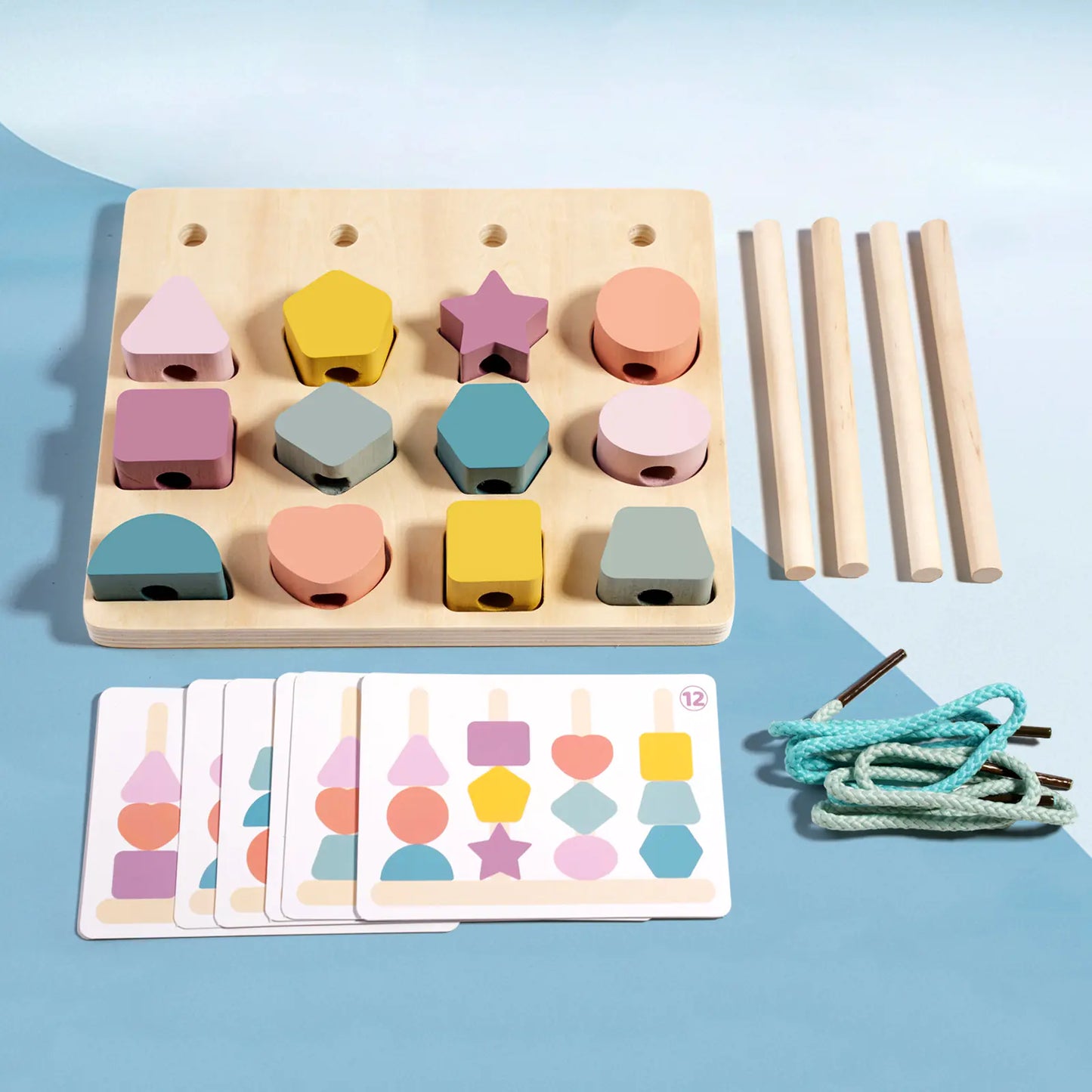 Wooden Shape Matching Board - 888