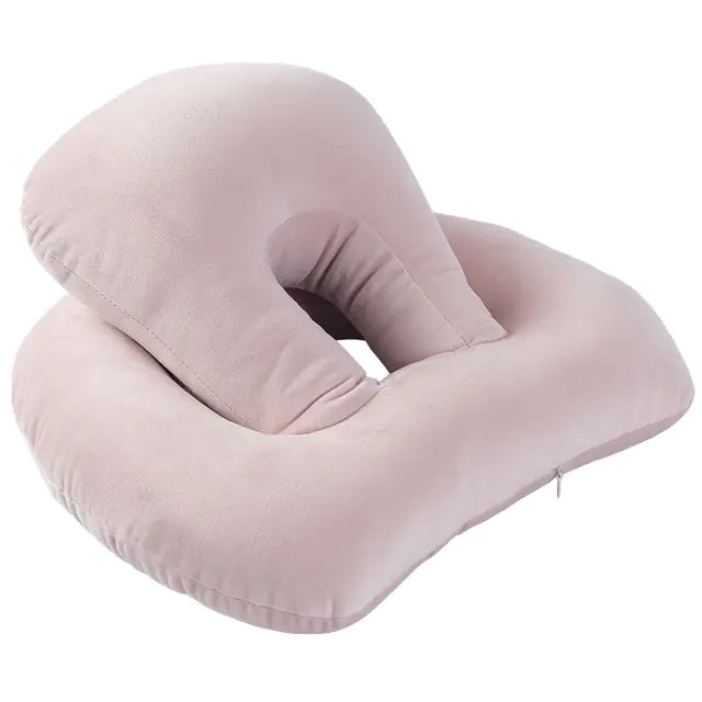 U-Shaped Neck Support Travel Pillow with Arm Rest