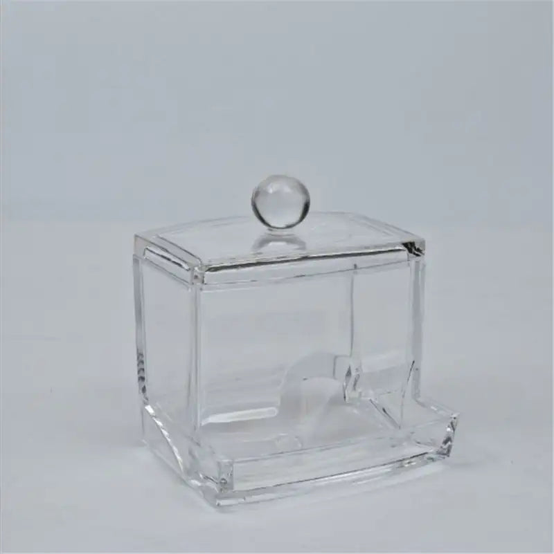 Cotton Swab Transparent Cotton Ball Makeup Remover Cotton Storage Box