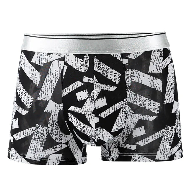 Men's Ice Silk Boxers - Comfortable and Breathable - Lingerie