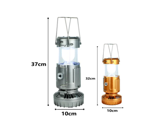 Outdoor Camping Gear: Long-lasting Lantern & Solar Fan - 888