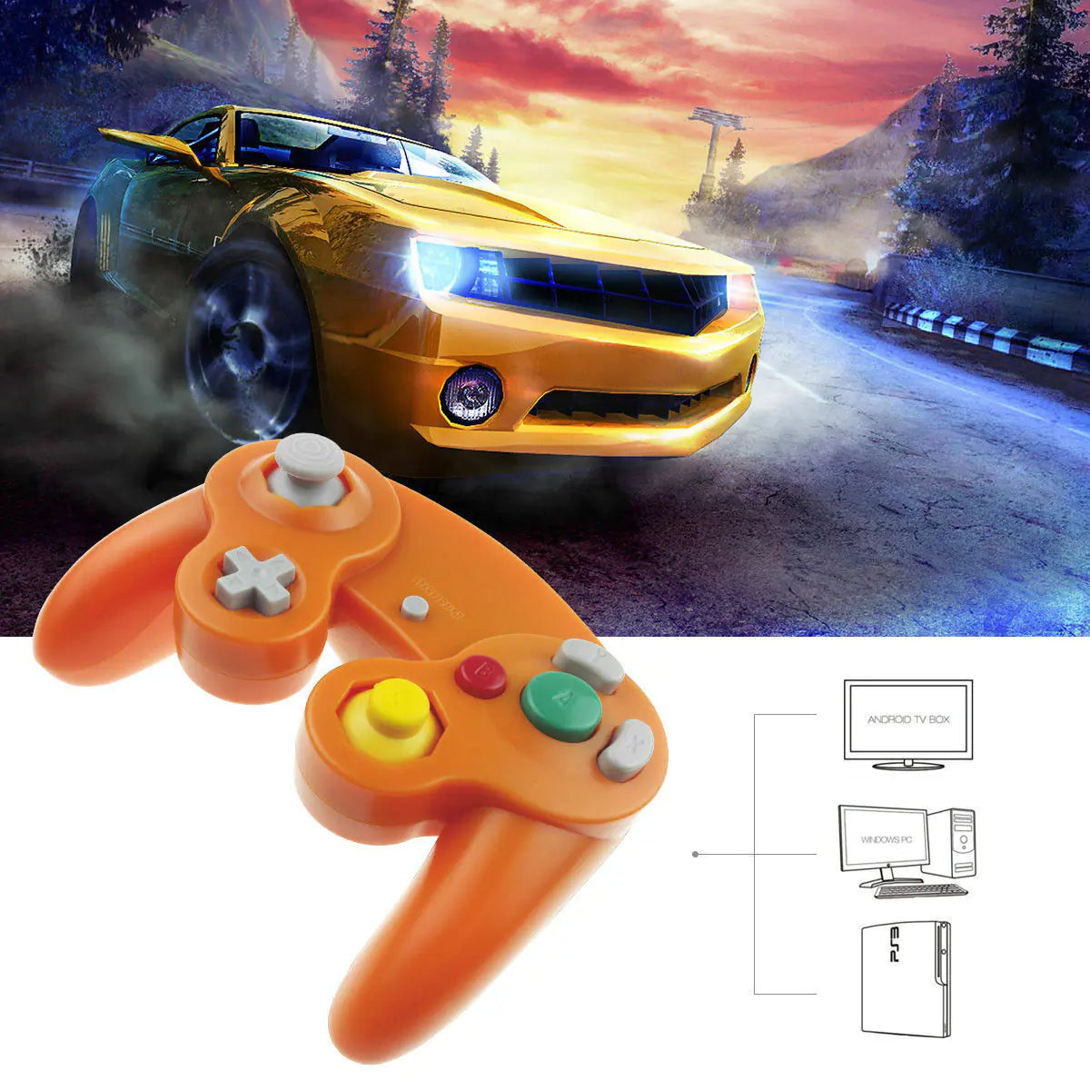 2 Pack Wired NGC Controller Gamepad for Nintendo GameCube GC & Wii U Console USA