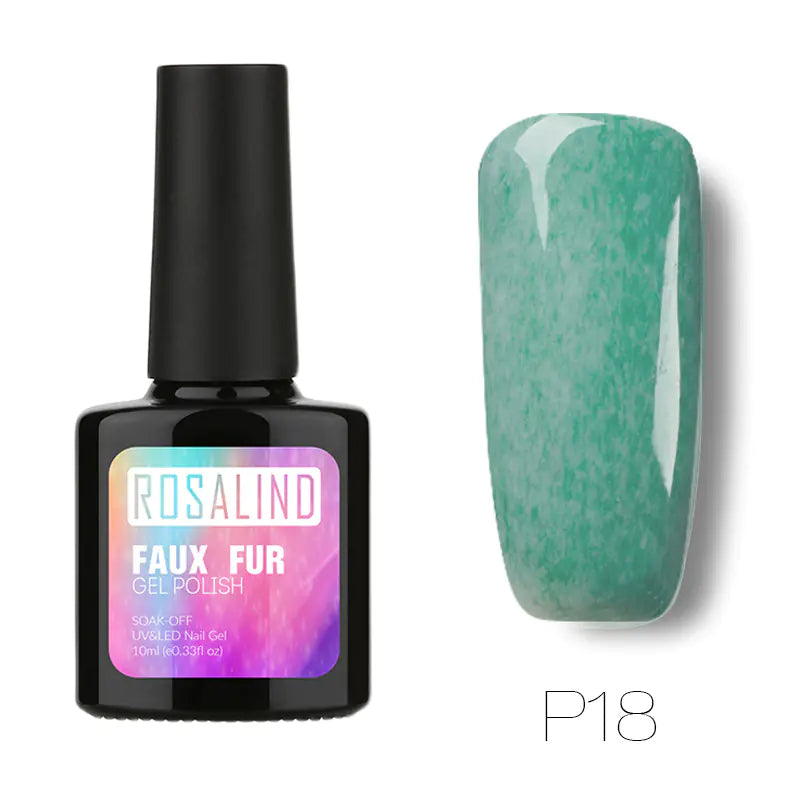 10ML Nail Polish with Faux Fur Finish for Nail Art