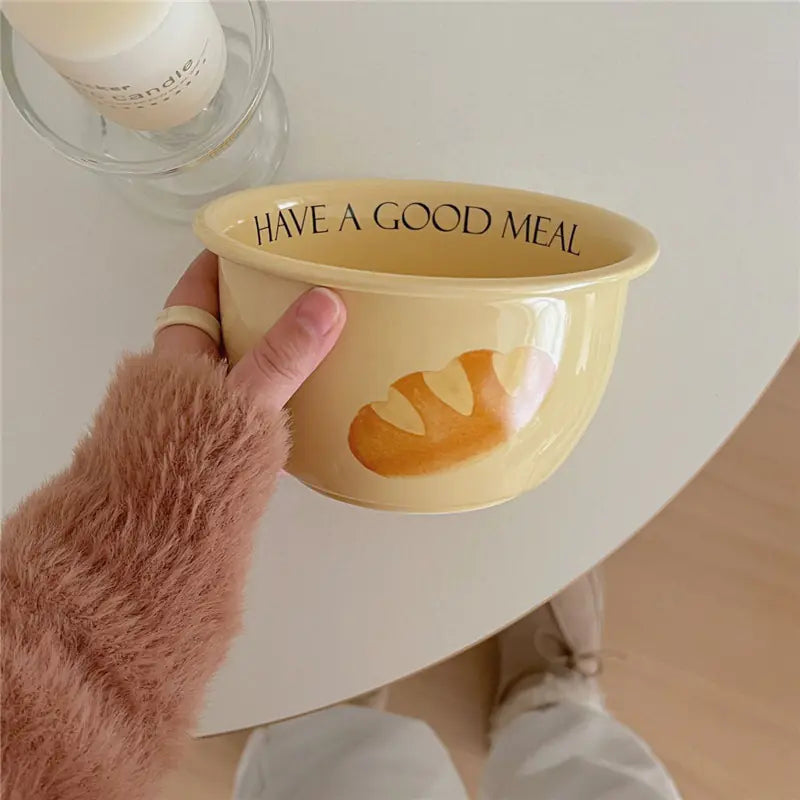 Korean Style Bread Toast Tableware Set for Home