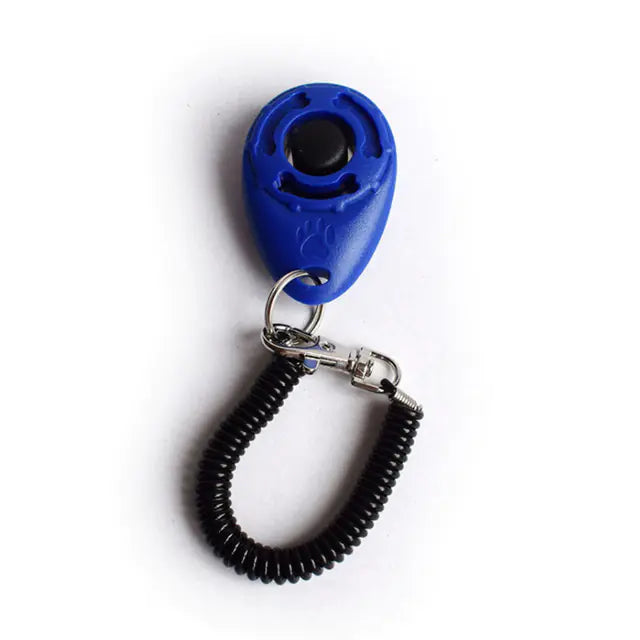 Einstellbarer Hundetrainings-Clicker mit Schlüsselanhänger-Gurt 