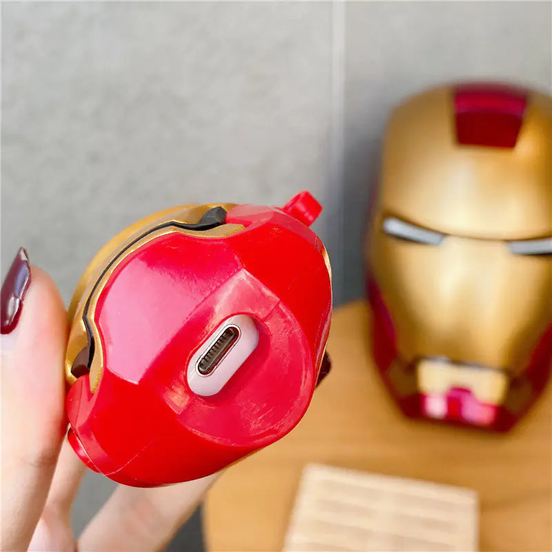 Iron Man Silicone Case for AirPods Pro 2/3 Wireless Earbuds