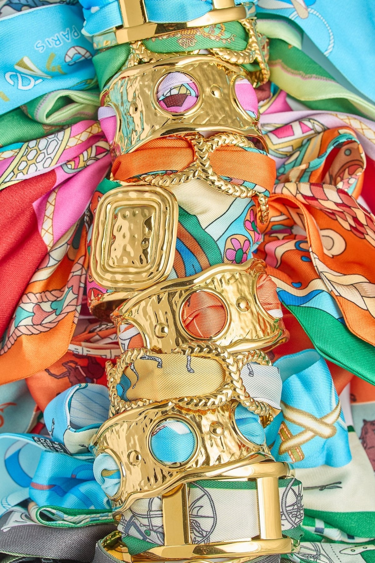 Scalloped Scarf Cuff - Wren