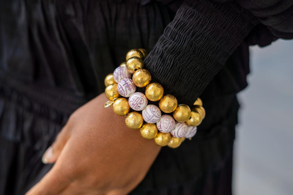 Georgia Beaded Bracelet - Patterned